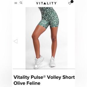 Vitality Pulse® Volley Short - Olive Feline - Size Large